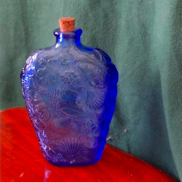 Accents Vintage Seaside Blue Glass Bottle Poshmark